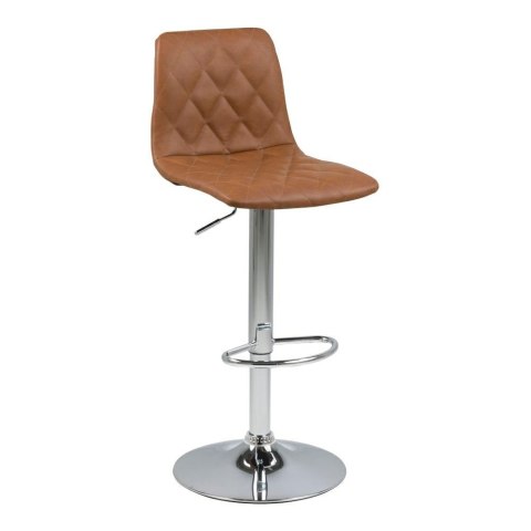 NOWOCZESNY HOKER, BRĄZOWA TAPICERKA, OPARCIE, CHROM NOWOCZESNY HOKER, BRĄZOWA TAPICERKA, OPARCIE, CHROM