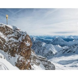 Fototapeta - Śnieg, skalne góry