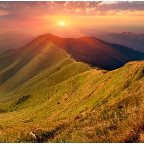 Fototapeta - Jesień, góry Bieszczady