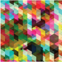 Fototapeta - Kolorowa geometria