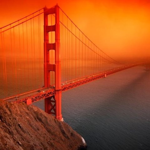 Fototapeta - Most Golden Gate we mgle Fototapeta - Most Golden Gate we mgle