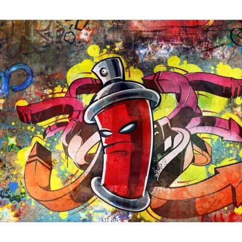 Fototapeta - Czerwone graffiti, spray
