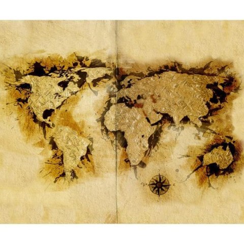 Fototapeta - Mapa poszukiwaczy złota Fototapeta - Mapa poszukiwaczy złota
