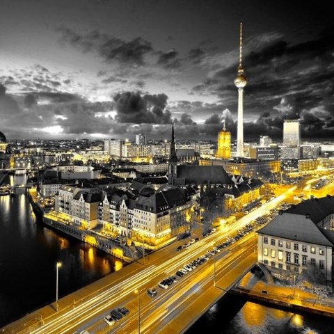 Fototapeta - Berlin nocą, Miasto Fototapeta - Berlin nocą, Miasto