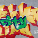 Fototapeta - Graffiti City life, Zieleń