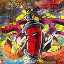 Fototapeta - Graffiti monster