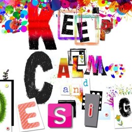 Fototapeta - Keep Calm and Design