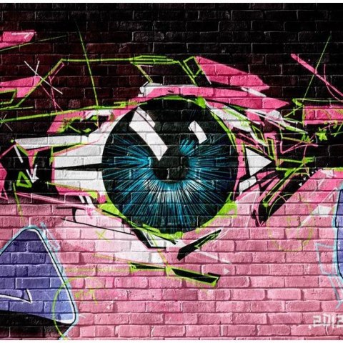 Fototapeta - Kolorowe oko, graffiti Fototapeta - Kolorowe oko, graffiti