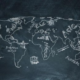 Fototapeta - Mapa (Język francuski)