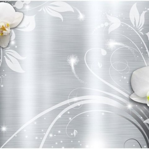Fototapeta - Orchidee na stali Fototapeta - Orchidee na stali