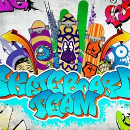 Fototapeta - Skateboard team