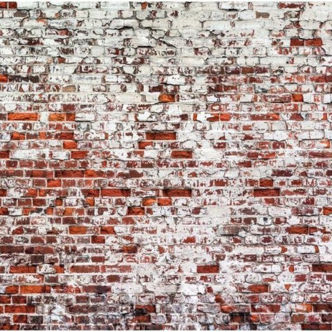 Fototapeta - Stara cegła i biały tynk Fototapeta - Stara cegła i biały tynk