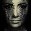 Fototapeta - Twarz kobiety, Las