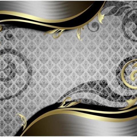 Fototapeta - Złoty ślimak, wzór barok Fototapeta - Złoty ślimak, wzór barok