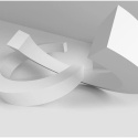 Fototapeta - Białe figury 3D Optyczna