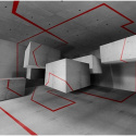 Fototapeta - Czerwony szlak, Loft, 3D