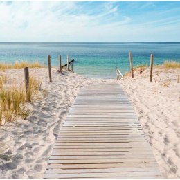 Fototapeta - Drewniana ścieżka, Plaża