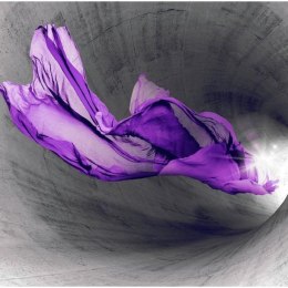 Fototapeta - Fioletowy motyw 3D Tunel