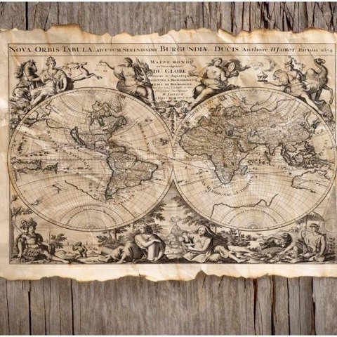 Fototapeta - Nova Orbis Tabula, Mapa Fototapeta - Nova Orbis Tabula, Mapa