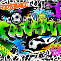 Fototapeta - Piłkarskie graffiti