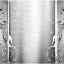 Fototapeta - Stalowe liście, metal