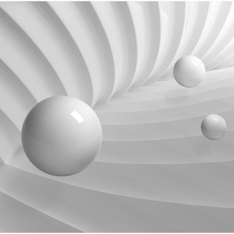 Fototapeta - Symetria bieli, Kule 3D Fototapeta - Symetria bieli, Kule 3D