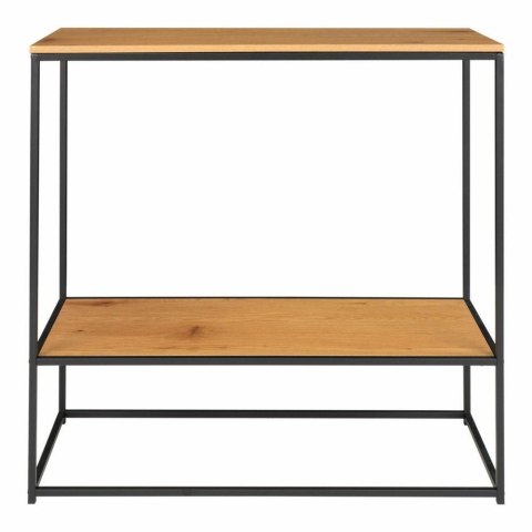 INDUSTRIALNA KONSOLA LOFT, CZARNY METAL, DĄB, KOMODA, Z PÓŁKĄ, 80 CM INDUSTRIALNA KONSOLA LOFT, CZARNY METAL, DĄB, KOMODA, Z PÓŁKĄ, 80 CM