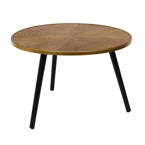ZESTAW 2 OKRĄGŁYCH STOLIKÓW LOFT, DREWNIANY BLAT 60 cm, CZARNE NOGI, 2w1 ZESTAW 2 OKRĄGŁYCH STOLIKÓW LOFT, DREWNIANY BLAT 60 cm, CZARNE NOGI, 2w1