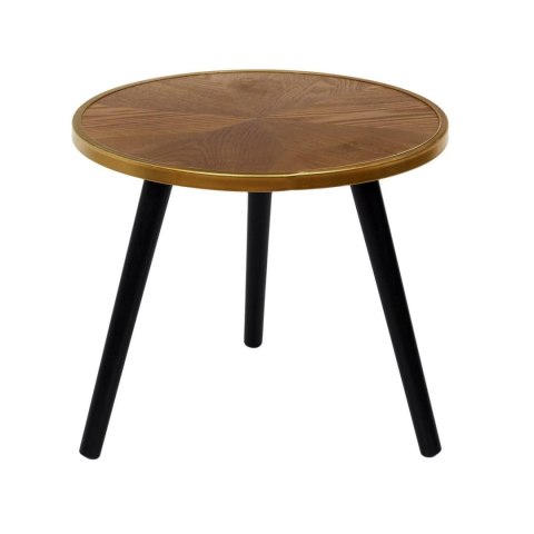 ZESTAW 2 OKRĄGŁYCH STOLIKÓW LOFT, DREWNIANY BLAT 60 cm, CZARNE NOGI, 2w1 ZESTAW 2 OKRĄGŁYCH STOLIKÓW LOFT, DREWNIANY BLAT 60 cm, CZARNE NOGI, 2w1