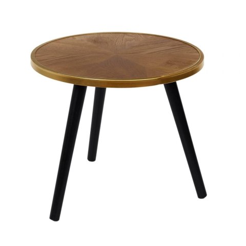 ZESTAW 2 OKRĄGŁYCH STOLIKÓW LOFT, DREWNIANY BLAT 60 cm, CZARNE NOGI, 2w1 ZESTAW 2 OKRĄGŁYCH STOLIKÓW LOFT, DREWNIANY BLAT 60 cm, CZARNE NOGI, 2w1