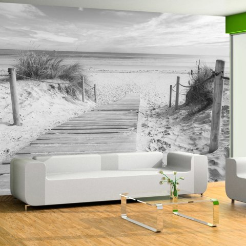 Fototapeta samoprzylepna - Czarnobiała Plaża Fototapeta samoprzylepna - Czarnobiała Plaża