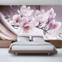 Fototapeta - Różowe Magnolie Glamour