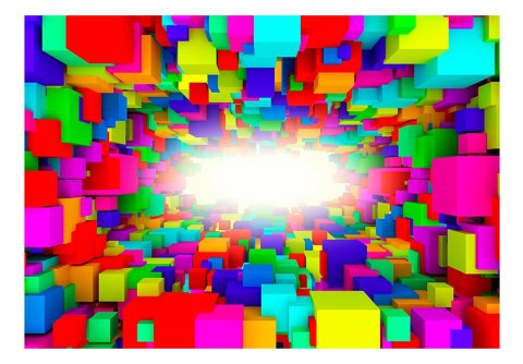 Fototapeta samoprzylepna - Kolorowy Tunel 3D Fototapeta samoprzylepna - Kolorowy Tunel 3D