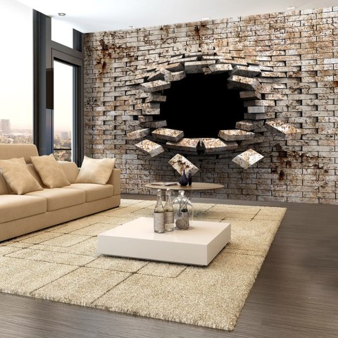 Fototapeta samoprzylepna - Dziura w murze 3D Fototapeta samoprzylepna - Dziura w murze 3D