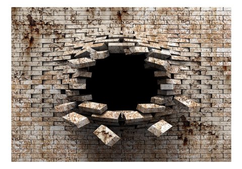 Fototapeta samoprzylepna - Dziura w murze 3D Fototapeta samoprzylepna - Dziura w murze 3D
