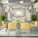 Fototapeta samoprzylepna - Szary Tunel 3D