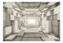 Fototapeta samoprzylepna - Szary Tunel 3D