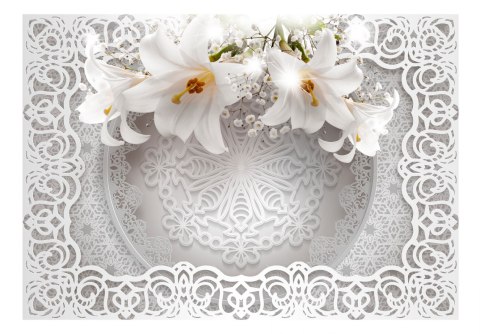 Fototapeta samoprzylepna - Lilie i ornamenty Fototapeta samoprzylepna - Lilie i ornamenty