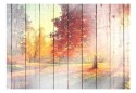 Fototapeta - Jesienny Widok, Vintage