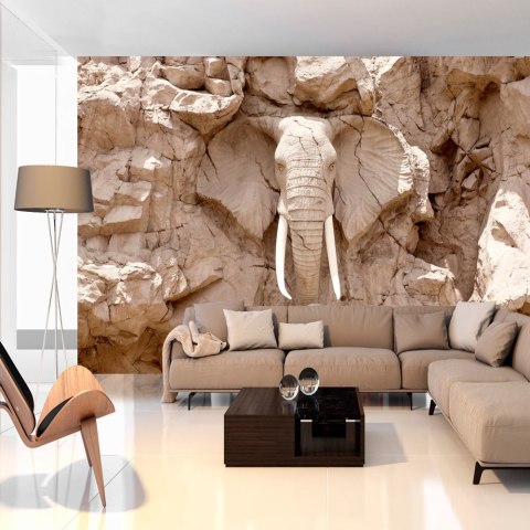 Fototapeta samoprzylepna - Rzeźba słonia 3D Fototapeta samoprzylepna - Rzeźba słonia 3D