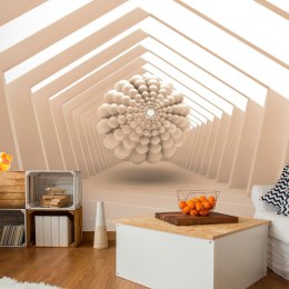Fototapeta - Beżowa, nowoczesna 3D