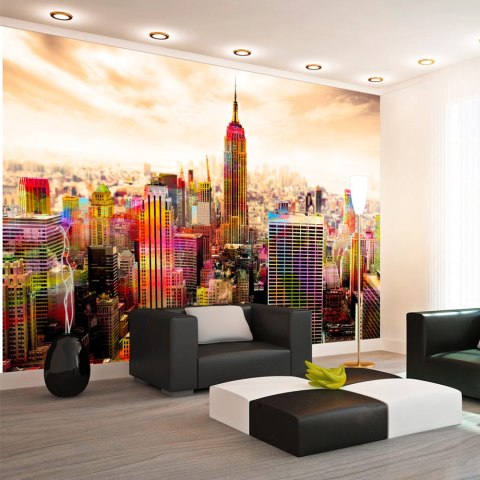 Fototapeta - Retro New York, Kolorowy Fototapeta - Retro New York, Kolorowy