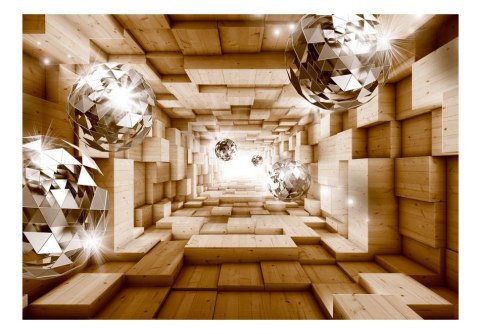 Fototapeta - Złoty tunel 3D Fototapeta - Złoty tunel 3D