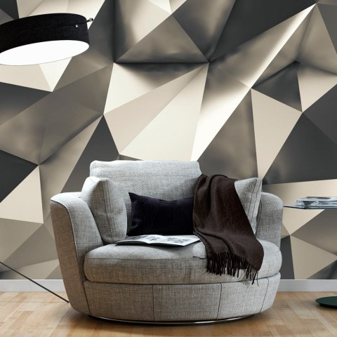 Fototapeta - Nowoczesna, Srebrna 3D Fototapeta - Nowoczesna, Srebrna 3D