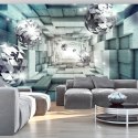 Fototapeta - Błękitny Tunel 3D