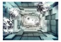 Fototapeta - Błękitny Tunel 3D