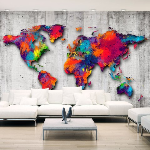Fototapeta samoprzylepna - Kolorowa Mapa Fototapeta samoprzylepna - Kolorowa Mapa