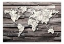 Fototapeta samoprzylepna - Mapa Świata Retro