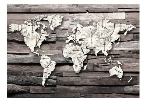 Fototapeta samoprzylepna - Mapa Świata Retro Fototapeta samoprzylepna - Mapa Świata Retro