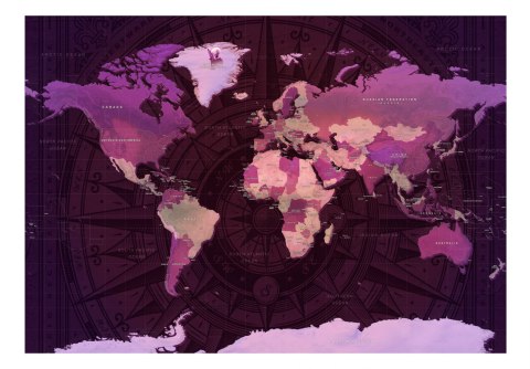 Fototapeta samoprzylepna - Fioletowa Mapa Fototapeta samoprzylepna - Fioletowa Mapa